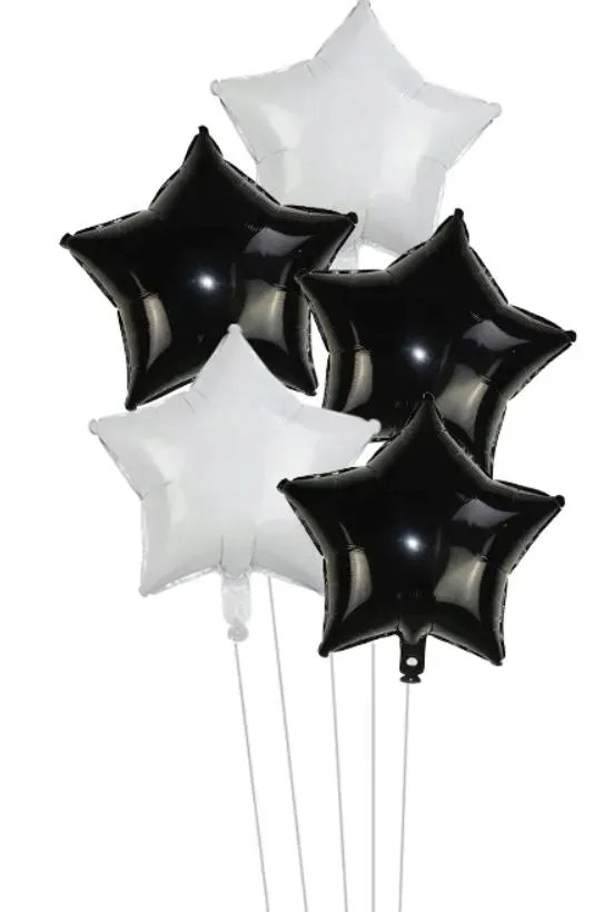 balony-foliowe-czarne-biale-gwiazdy-45-cm-5-szt-urodziny-chrzest-roczek-hel