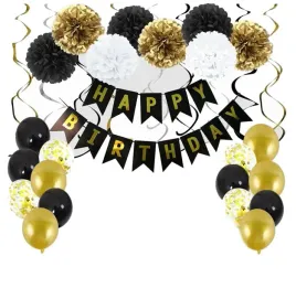 zestaw-dekoracyjny-urodzinowy-baner-czarny-happy-birthday-balony-urodziny