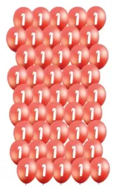 balony-1-urodziny-rose-gold-roczek-30-cm-50-szt