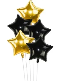balony-foliowe-zlote-czarne-gwiazdy-45cm-5szt-gwiazdki-metaliczne-sylwester