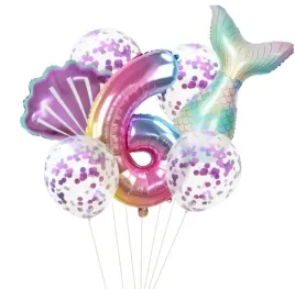 zestaw-balonow-syrenka-szesc-6-urodziny-konfetti-teczowa-balony-przyjecie