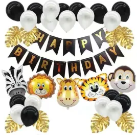 zestaw-urodzinowy-balonow-urodziny-zoo-zwierzatka-balony-czarne-zlote-happy