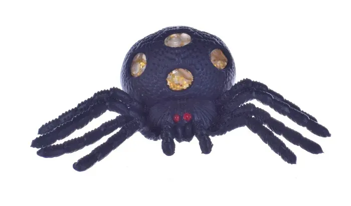 Silikonowy Gniotek Antystresowy pająk tarantula sensoryczny czarny squishy