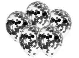 balony-duze-przezroczyste-czarne-konfetti-5-szt