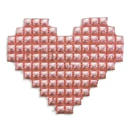 sciana-balonowa-foliowa-serce-rose-gold-135x115-cm