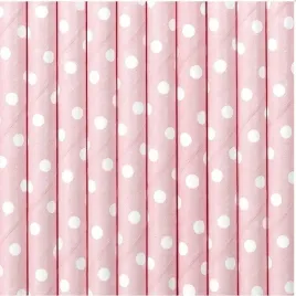 slomki-bio-papierowe-rozowe-biale-kropeczki-12-szt-groszki-roczek-urodziny