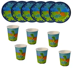 zestaw-naczyn-urodzinowych-kubki-talerzyki-dinozaury-kubeczki-papierowe