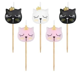 swieczki-urodzinowe-na-tort-kotki-zestaw-5-szt-urodziny-rozowe-czarne-mix