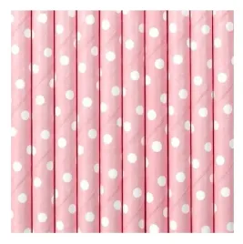 slomki-bio-papierowe-rozowe-biale-kropeczki-10-szt
