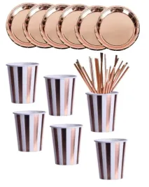 zestaw-kubki-talerzyki-slomki-rose-gold-paski-metaliczne-urodziny-sylwester