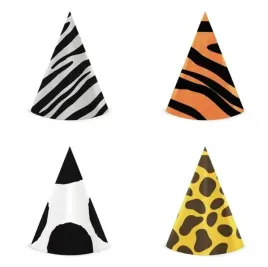 czapeczki-papierowe-zwierzeta-zoo-urodziny-zoo