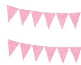 baner-girlanda-papierowa-rozowa-kropeczki-3m-girl