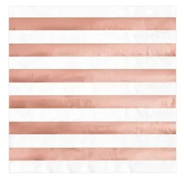 papierowe-serwetki-urodziny-10-szt-paski-rose-gold