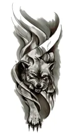 tatuaz-realistyczny-tymczasowy-zmywalny-wilk