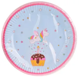 talerzyki-papierowe-zwierzatka-jednorozec-urodziny