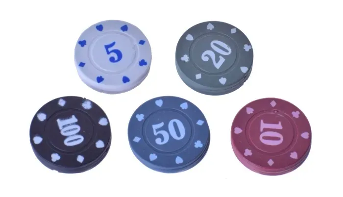 Żetony do pokera chipsy poker zestaw 15 szt do gry