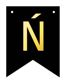 baner-czarno-zloty-diy-czarny-ze-zlota-litera-flagi-12-x-16-cm-litera-n