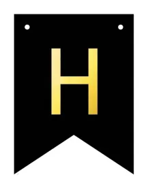 baner-czarno-zloty-diy-czarny-ze-zlota-litera-flagi-12-x-16-cm-litera-h