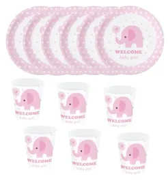 zestaw-papierowy-jednorazowe-kubki-talerzyki-baby-shower-slonik-rozowy