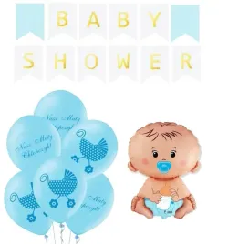 baby-shower-zestaw-balonow-dekoracja-boy-chlopiec-balony-baner-niebieskie