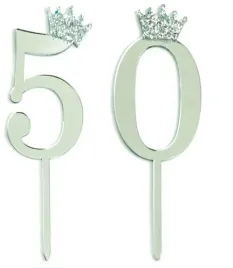 topper-toper-na-tort-urodziny-50-dekoracja-srebrny-piecdziesiate-korona