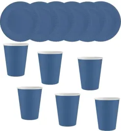 zestaw-urodziny-kubki-talerzyki-granatowe-naczynia-papierowe-niebieskie-eko