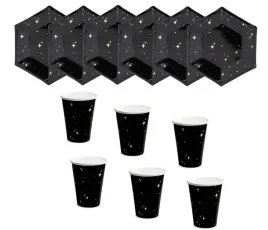 zestaw-urodziny-sylwester-nowy-rok-kubki-talerzyki-papierowe-czarne-zlote