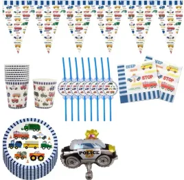 zestaw-auta-kubki-talerzyki-samochody-pojazdy-urodziny-papierowe-niebieskie