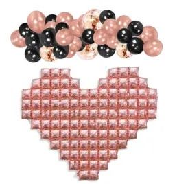 zestaw-balonow-rose-gold-czarny-sciana-foliowa-tlo-walentynki-slub-wesele