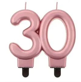 swieczka-na-tort-30-urodziny-rose-gold-metaliczna-urodzinowa-trzydziestka