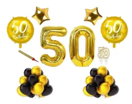 zestaw-urodziny-na-piecdziesiatke-50-swieczka-hel-balony-balonow-zlote
