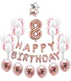 zestaw-balony-8-urodziny-impreza-rose-gold-rozowe-zloto-balonow-osme-osiem