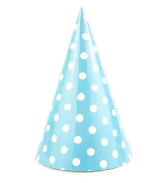 czapeczki-papierowe-urodzinowe-blekitne-kropeczki-marka-jkl