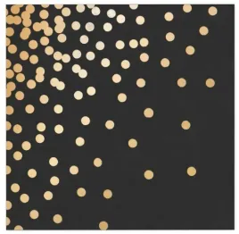 papierowe-serwetki-urodziny-czarne-zlote-groszki-przyjecie-kropki-10-szt