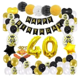 zestaw-balonow-urodzinowy-czterdziestka-40-balony-czarne-zlote-konfetti