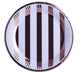 talerzyki-papierowe-paski-rose-gold-6-szt-18-cm