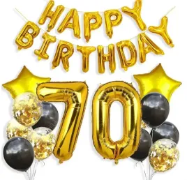 zlote-czarne-balony-70-urodziny-siedemdziesiat-hel-zestaw-balonow-baner