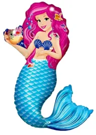 balon-foliowy-mala-syrenka-syrena-rybki-40-x-22-cm-urodziny-przyjecie-party