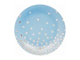 talerzyki-papierowe-godan-zestaw-6-sztuk-niebieskie-w-srebrne-groszki