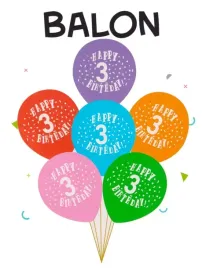 balony-mix-kolorowe-trzecie-cyfra-3-urodziny-6-szt