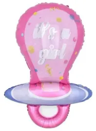 balon-foliowy-smoczek-baby-shower-it-s-a-girl-97-cm-rozowy-dziewczynka