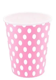 kubki-kubek-papierowy-250-ml-rozowy-w-kropki-girl-groszki-urodziny-roczek