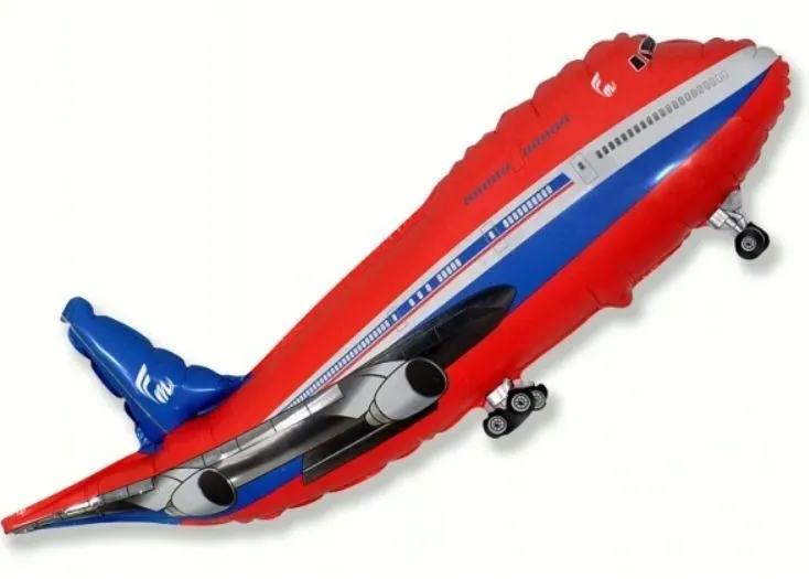 balon-foliowy-dla-chlopca-samolot-urodziny-czerwony-przyjecie-hel-80-x-40cm