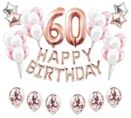 zestaw-balony-urodziny-60-szescdziesiatka-rose-gold-rozowe-zloto-balonow