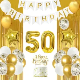 zestaw-balony-piecdziesiatka-zlote-na-50-urodziny-baner-kurtyna-topper-hel