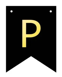 baner-czarno-zloty-diy-czarny-ze-zlota-litera-flagi-12-x-16-cm-litera-p