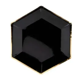 talerzyki-papierowe-czarne-zlota-obramowka-23-cm-urodziny-talerze-eko