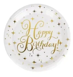 talerzyki-papierowe-biale-zlote-gwiazdki-urodziny-6-szt-18-cm-roczek-happy