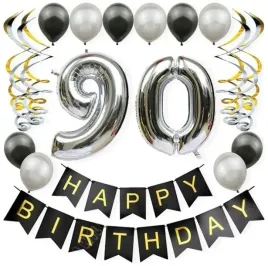 srebrne-czarne-balony-90-urodziny-na-hel-zestaw-balonow-zlote-swiderki