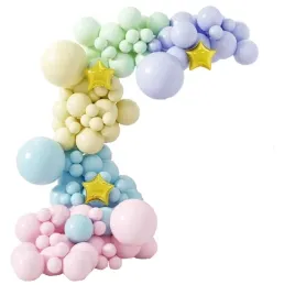 girlanda-balony-zestaw-luk-urodziny-pastelowe-roczek-kolorowe-balonowa